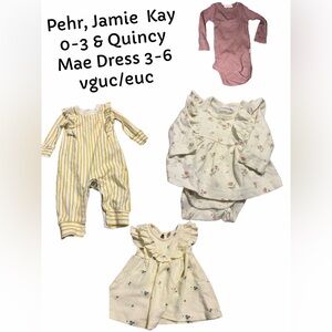 Pehr organic cotton 0-3 month Jamie Kay & Quincy Mae bundle